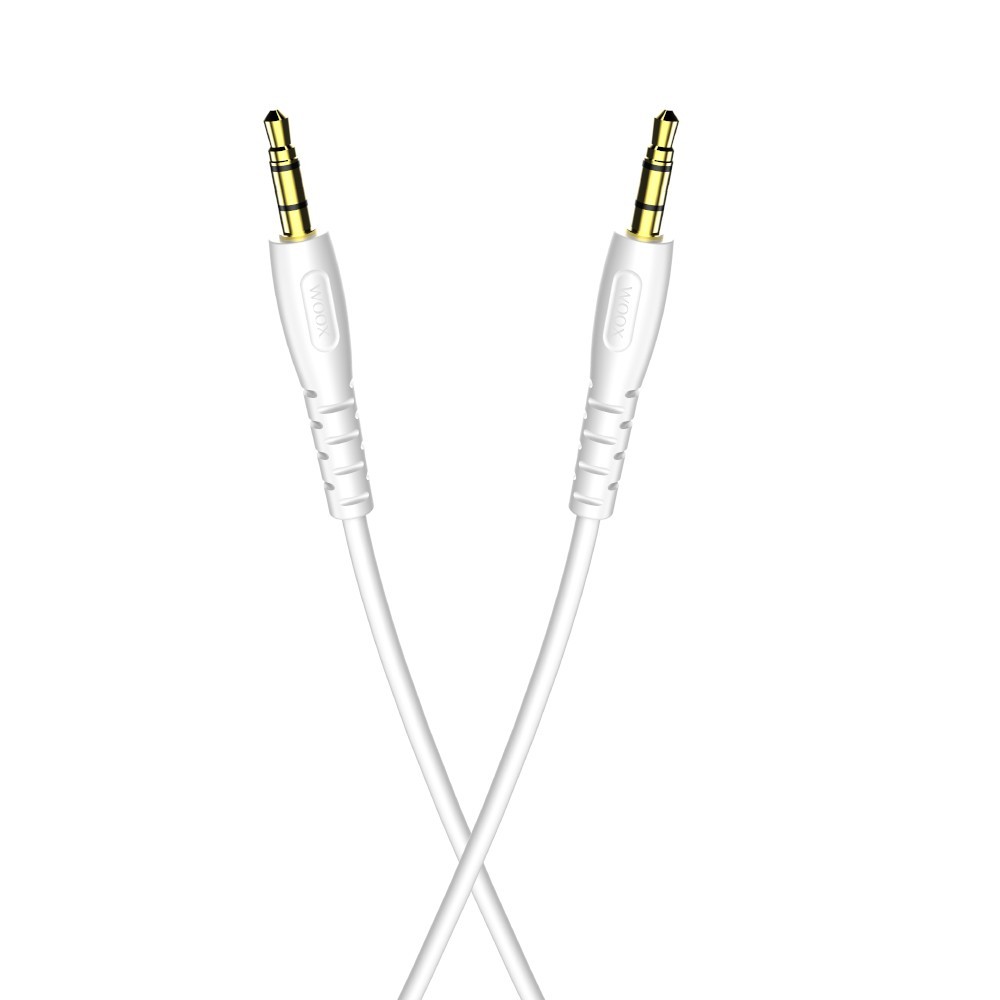 Cable de Audio MX0040 3.5mm Aux a 3.5mm Aux 1m-Blanco