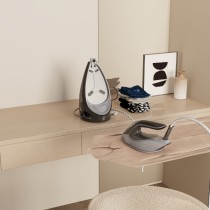 Plancha Eléctrica MX0207 2200W 1300ml Con Pantalla de Cristal Líquido-Negro