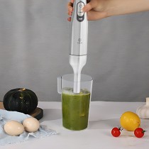 Batidora de mano 4 en 1 MX0205 de 1000 W. Incluye batidor, picadora de 500 ml y vaso de 600 ml.