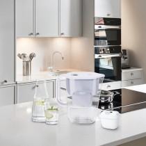 Hervidor con filtro MX0200, jarra de agua de 2,4 l con pantalla LED, color blanco