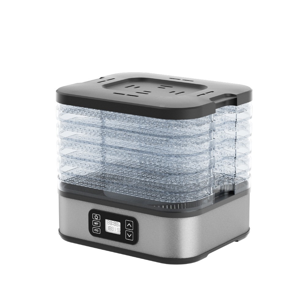 Secador de frutas MX0195 400W 5 capas 270*235*260mm con controlador digital electrónico - negro