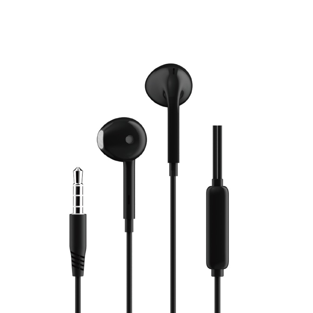 Auriculares con cable de 3,5 mm MX0128 con micrófono de 1,2 m (blancos)