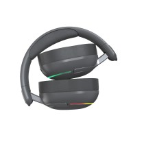 Auriculares inalámbricos MX0052 V5.4 JL6955 400 mAh FM/Bluetooth/AUX-negro