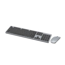 Combo de teclado y ratón inalámbricos 2,4 G MX0163 con 800-1200-1600 DPI, 1 pila AA (no incluida), color gris español