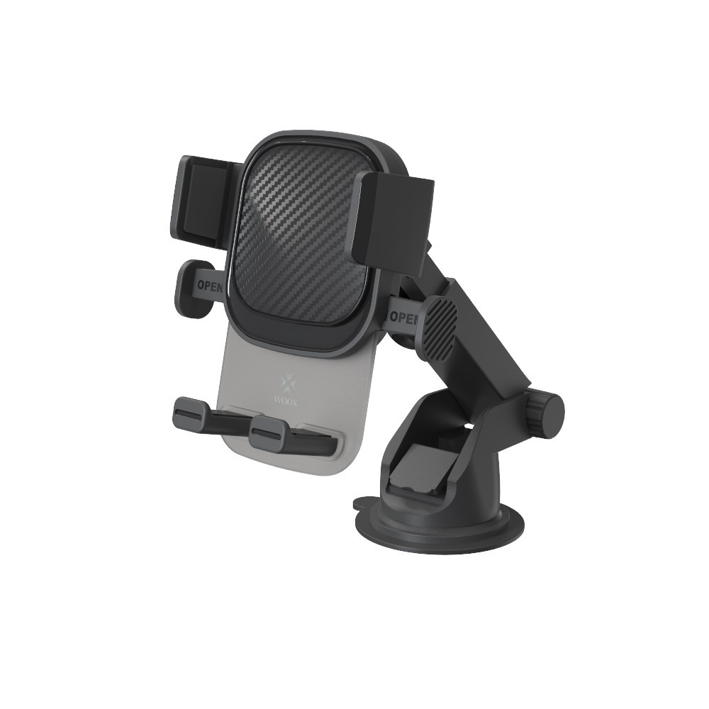 Soporte para teléfono de coche MX0151 para salpicadero y parabrisas (ABS de 4-7"), color negro