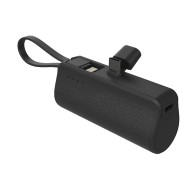 Banco de energía MX0138 5000 mAh 5 V 2 A con cable IP y adaptador tipo C ABS + PC (blanco)