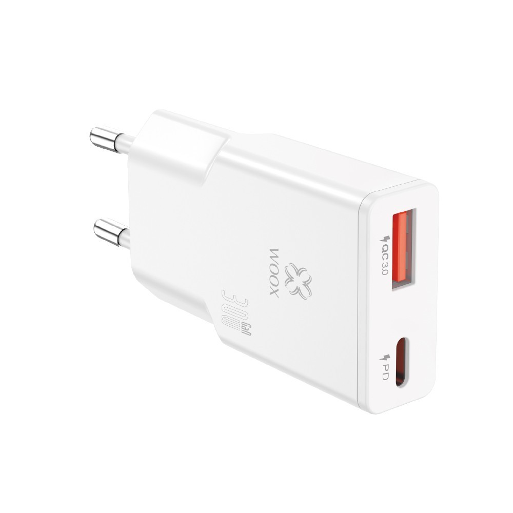 Cargador de pared UE QC+PD GaN MX0085 30 W