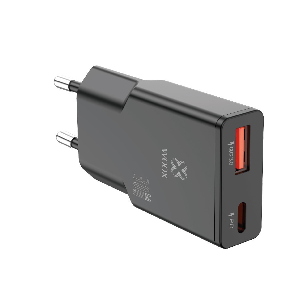 Cargador de pared UE QC+PD GaN MX0085 30 W