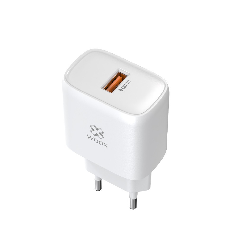 Cargador de pared USB único UE MX0074 QC18W sin cable - blanco