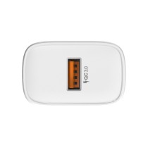 Cargador de pared USB único UE MX0074 QC18W sin cable - blanco