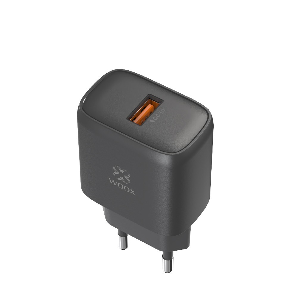 Cargador de pared USB único UE MX0074 QC18W sin cable - blanco