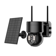 Kit de Seguridad PTZ al Aire Libre R3569 - Energía Solar+Batería, 2K/3MP HD, Rotación 265°/100°, Wi-Fi 2.4GHz