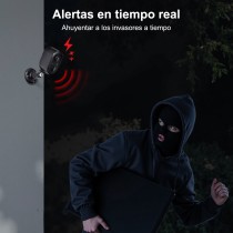 Cámara de Seguridad Inalámbrica al Aire Libre R4260 - 1080p Full HD, Batería 5000mAh, Detección PIR Humana