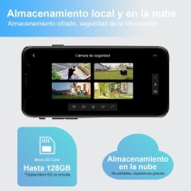 Kit de Seguridad PTZ al Aire Libre R3569 - Energía Solar+Batería, 2K/3MP HD, Rotación 265°/100°, Wi-Fi 2.4GHz