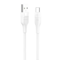 Cable de datos MX0033 USB a tipo C 5A 1 m - blanco