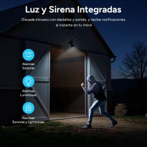 Kit de Cámara PTZ 4G Inteligente al Aire Libre R4250 - Solar+Batería, Rotación 350°/75°, 1080p HD, Antena 4G Externa
