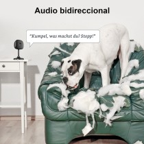 Cámara Inteligente Interior Elegante 2K HD R4208, Bluetooth/Wi-Fi 2.4GHz, Monitoreo 24/7