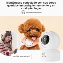 Cámara PTZ Inteligente R4040 - Pan 360°/Inclinación 104°, 1080p Full HD,  Seguimiento de Movimiento, Conversación Bidireccional