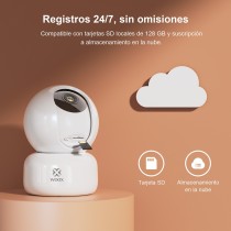 Cámara PTZ Inteligente R4040 - Pan 360°/Inclinación 104°, 1080p Full HD,  Seguimiento de Movimiento, Conversación Bidireccional