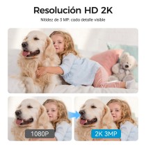 Cámara PTZ Inteligente R4040-V8- 2K UHD+Visión Nocturna, Pan 360°/Inclinación 104°, Detección de Movimiento/Sonido