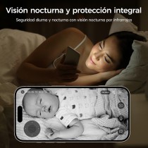 Cámara PTZ Inteligente R4040-V8- 2K UHD+Visión Nocturna, Pan 360°/Inclinación 104°, Detección de Movimiento/Sonido