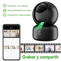 Cámara PTZ Inteligente R4040 - Pan 360°/Inclinación 104°, 1080p Full HD,  Seguimiento de Movimiento, Conversación Bidireccional