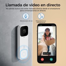 Timbre de Video Inteligente + Campana R4331 - Ángulo Amplio 170°, 3MP Full HD, Notificaciones Inmediatas