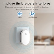 Timbre de Video Inteligente + Campana R4331 - Ángulo Amplio 170°, 3MP Full HD, Notificaciones Inmediatas