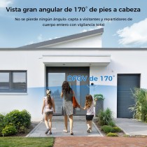Timbre de Video Inteligente + Campana R4331 - Ángulo Amplio 170°, 3MP Full HD, Notificaciones Inmediatas