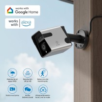 Cámara de Seguridad al Aire Libre R4100 - Impermeable IP65, 3MP UHD+Visión Nocturna, Wi-Fi 2.4GHz, Energía Cableada