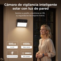 Cámara con Foco de Pared Solar | Woox Smart Security