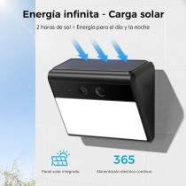 Cámara con Foco de Pared Solar | Woox Smart Security