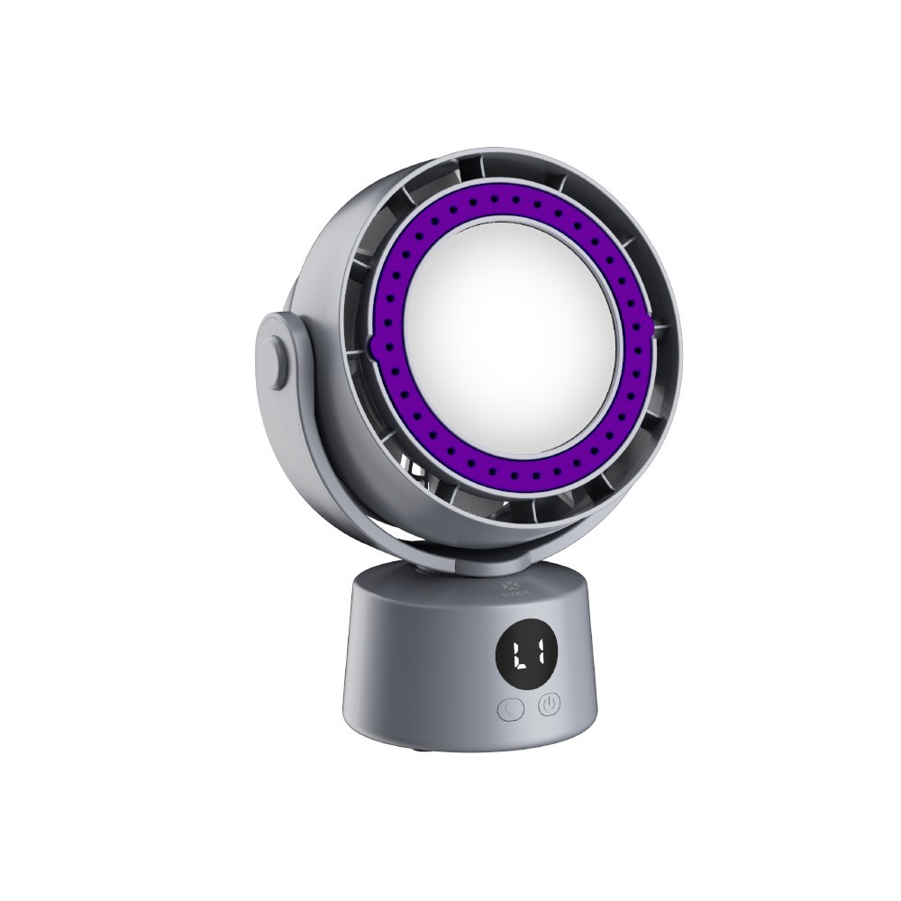 Ventilador de circulación MX0184 3000 mAh, 6 velocidades de viento y 3 modos de luz, gris (SD2163-MX)