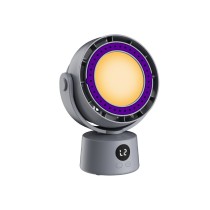 Ventilador de circulación MX0184 3000 mAh, 6 velocidades de viento y 3 modos de luz, gris (SD2163-MX)