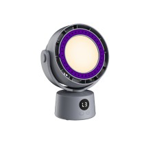 Ventilador de circulación MX0184 3000 mAh, 6 velocidades de viento y 3 modos de luz, gris (SD2163-MX)