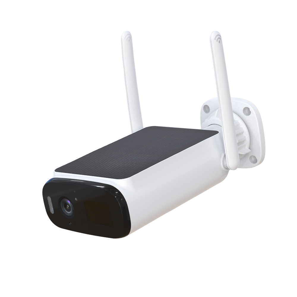 R8404 4G Solar Security Camera Night Vision Motion Detection Alexa/Tuya Smart Home Compatible CMOS Sensor Cloud Data Storage