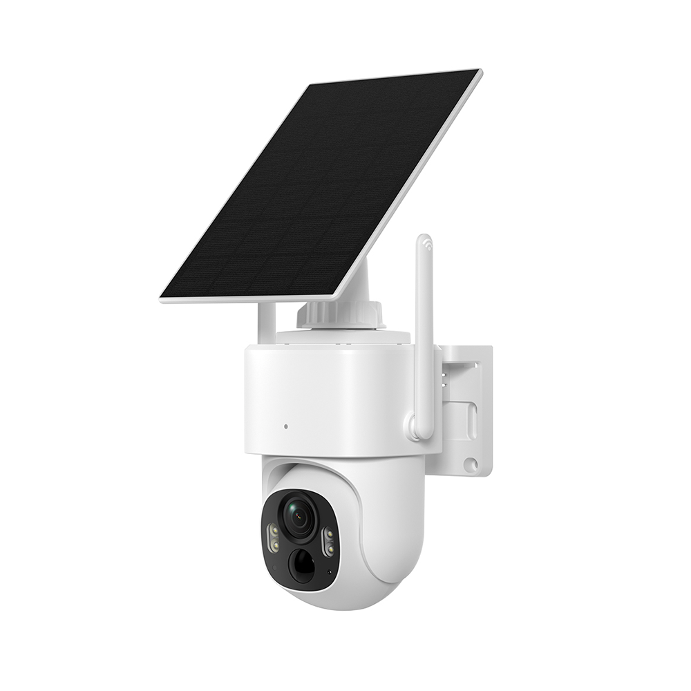 R8403 4G Solar Security Camera Night Vision Motion Detection Alexa/Tuya Smart Home Compatible CMOS Sensor Cloud Data Storage