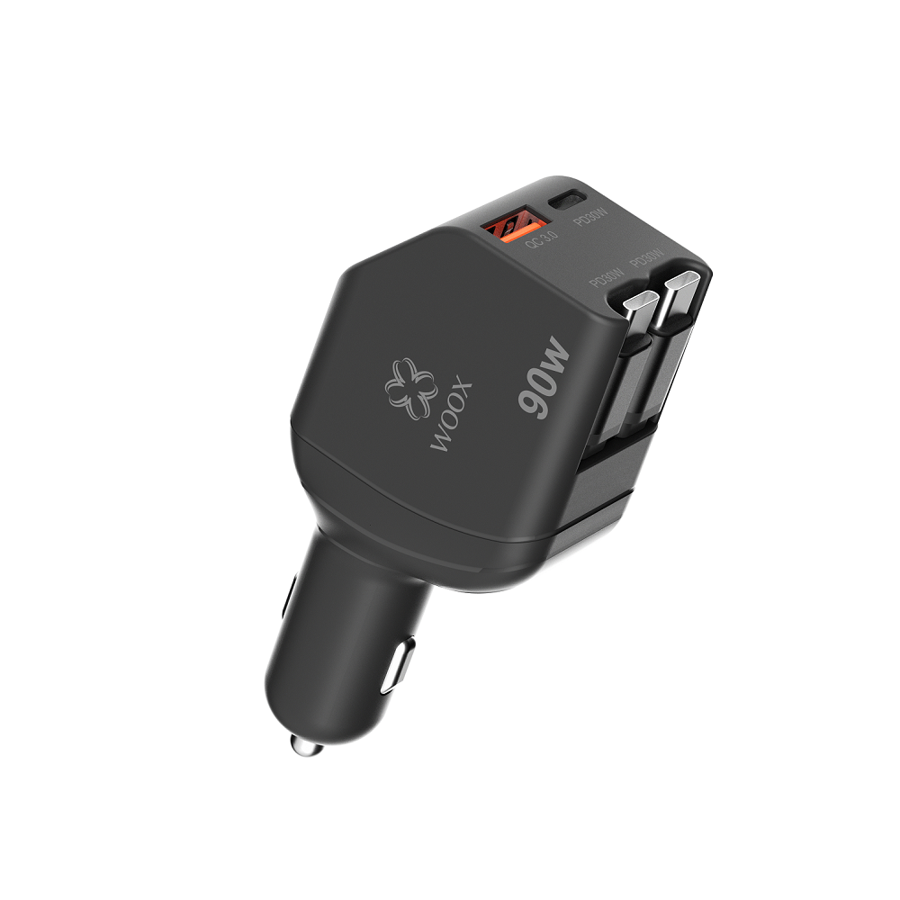 MX0227 90W con 2 cables USB tipo C - blanco