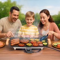 Parrilla eléctrica MX0235 1360W 56*26*7.5cm - negra