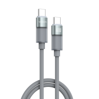 Cable de datos MX0221 Tipo-C a Tipo-C 60W 1m - marrón