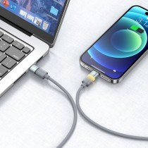 Cable de datos MX0222 Tipo-C a Lightning 30W 1m - marrón