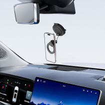 Soporte magnético para teléfono de coche con ventosa MX0284 N52, reemplazable y desmontable, color negro.