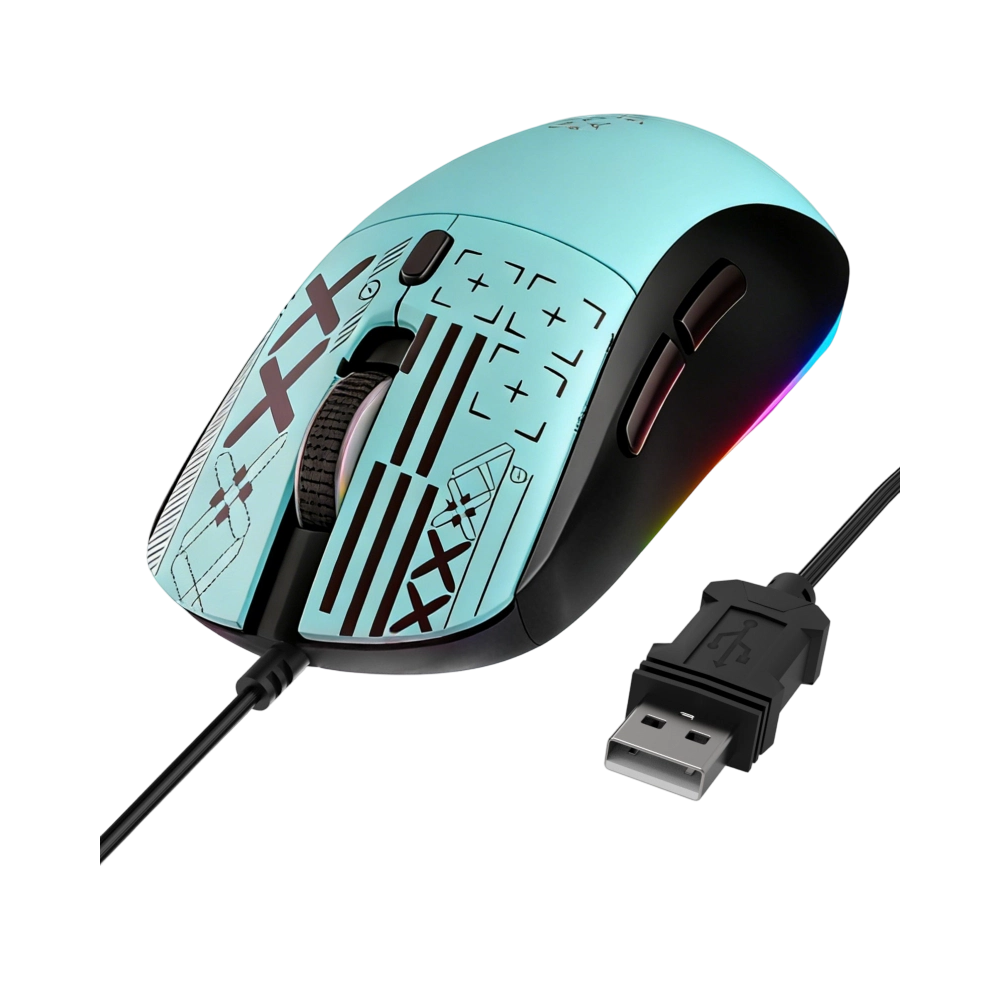 Wired Gaming Mouse MX0278 DPI:3600-blue