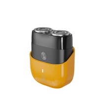 Mini afeitadora eléctrica MX0191 400 mAh, carga tipo C, lPX7-naranja + pistola