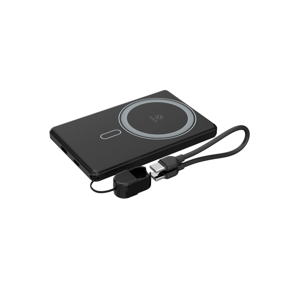 Power Bank y Cargador Inalámbrico 2 en 1 — MX0311 22.5W 5000mAh — Negro