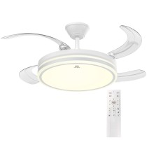 Retractable Ceiling Fan MX0257 30W 6 Speed with LED50W-white