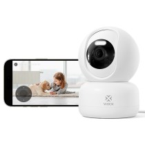 Cámara PTZ Inteligente R4040 - 2K UHD+Visión Nocturna a Color, Pan 360°/Inclinación 104°, Detección de Movimiento/Sonido