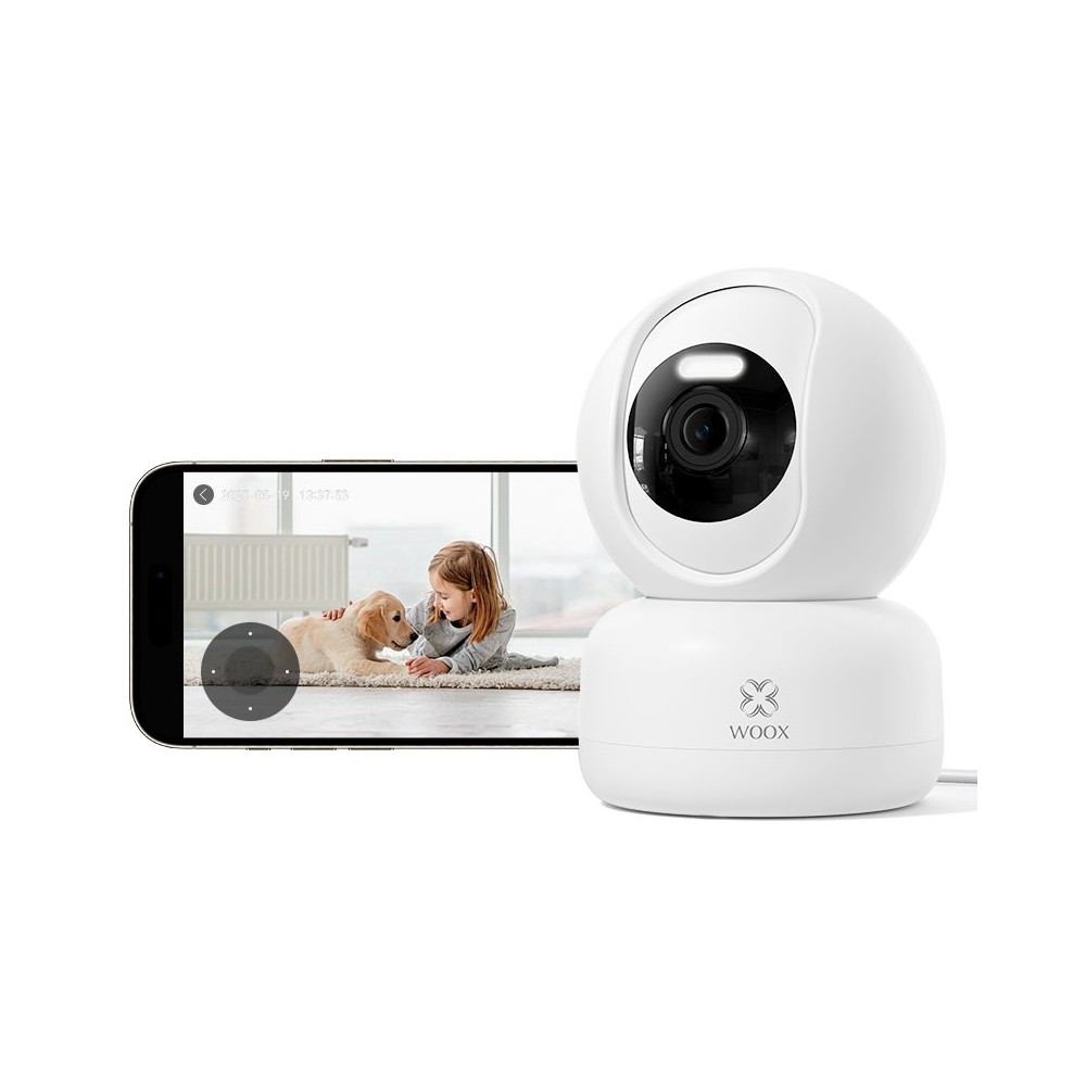 Cámara PTZ Inteligente R4040 - 2K UHD+Visión Nocturna a Color, Pan 360°/Inclinación 104°, Detección de Movimiento/Sonido