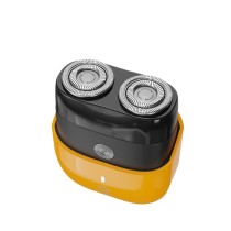 Mini afeitadora eléctrica MX0191 400 mAh, carga tipo C, lPX7-naranja + pistola