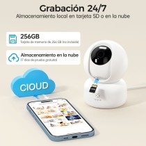 Cámara PTZ Inteligente R4040 - 2K UHD+Visión Nocturna a Color, Pan 360°/Inclinación 104°, Detección de Movimiento/Sonido